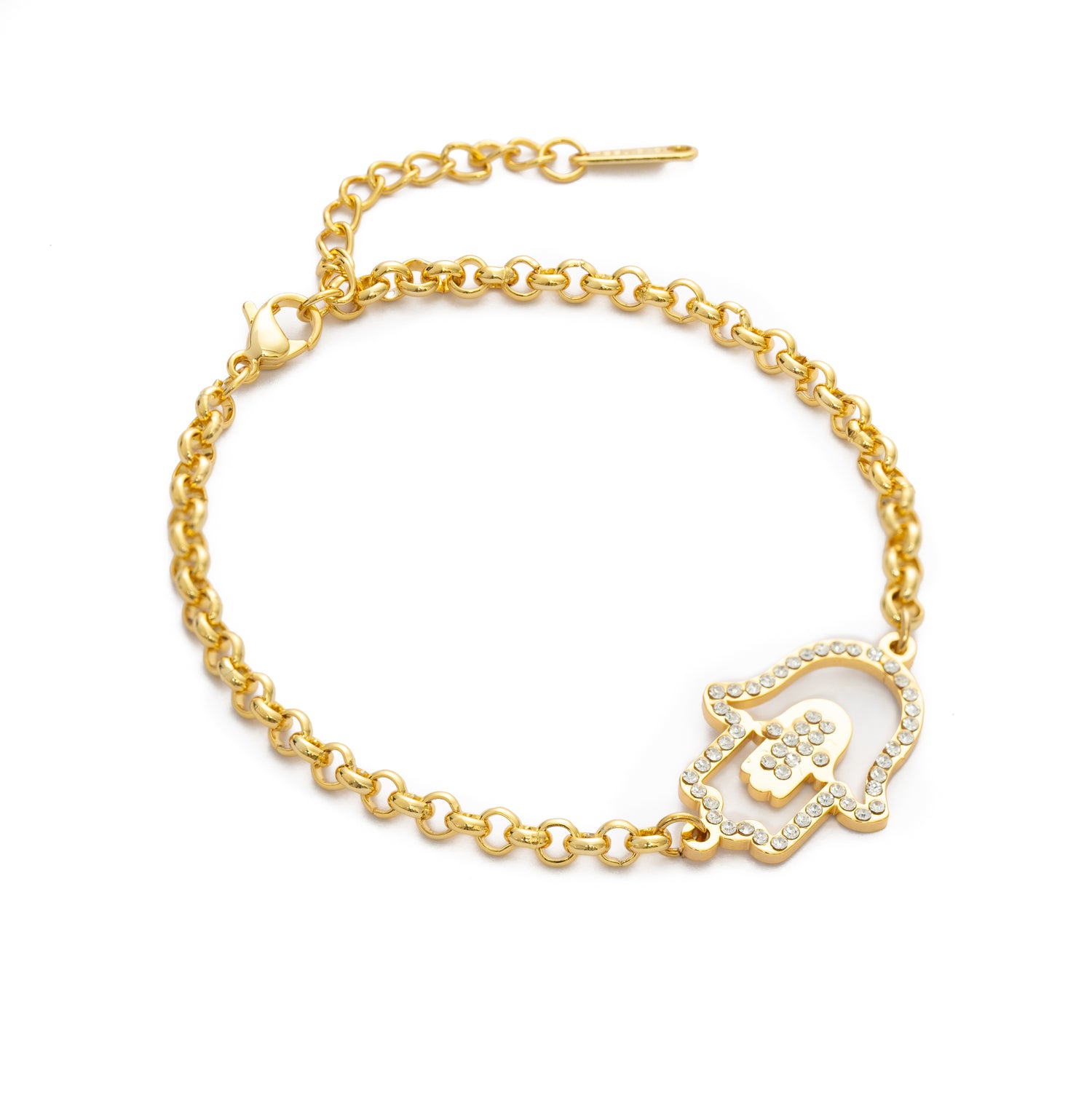 Bracelet Main de Fatma avec Cristal