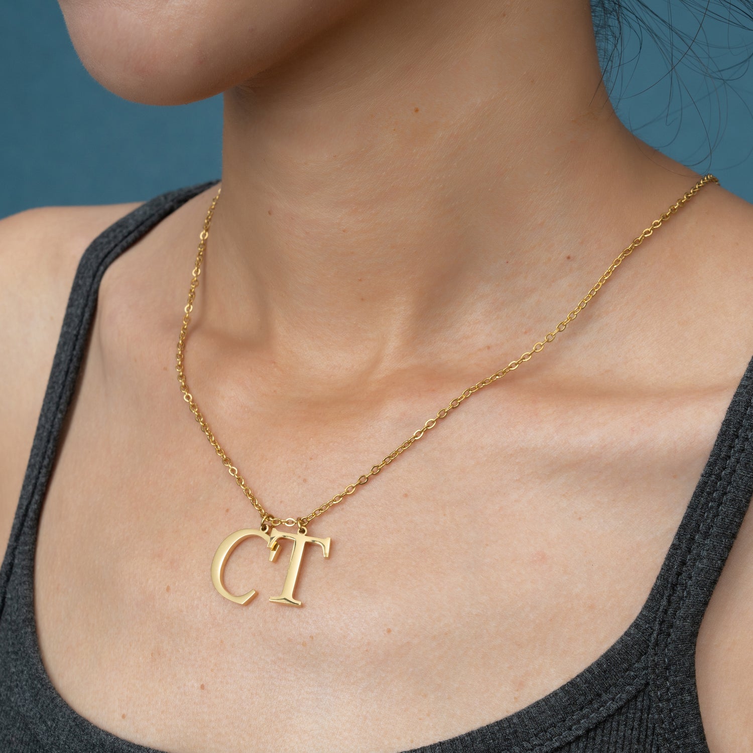 Collier personnalisé Initiales Majuscules