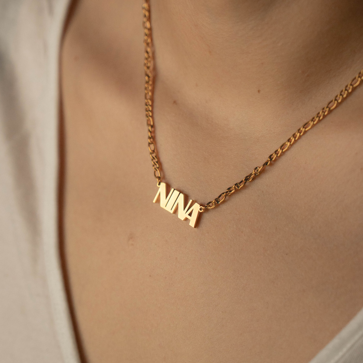Collier Prénom Personnalisé en Majuscules