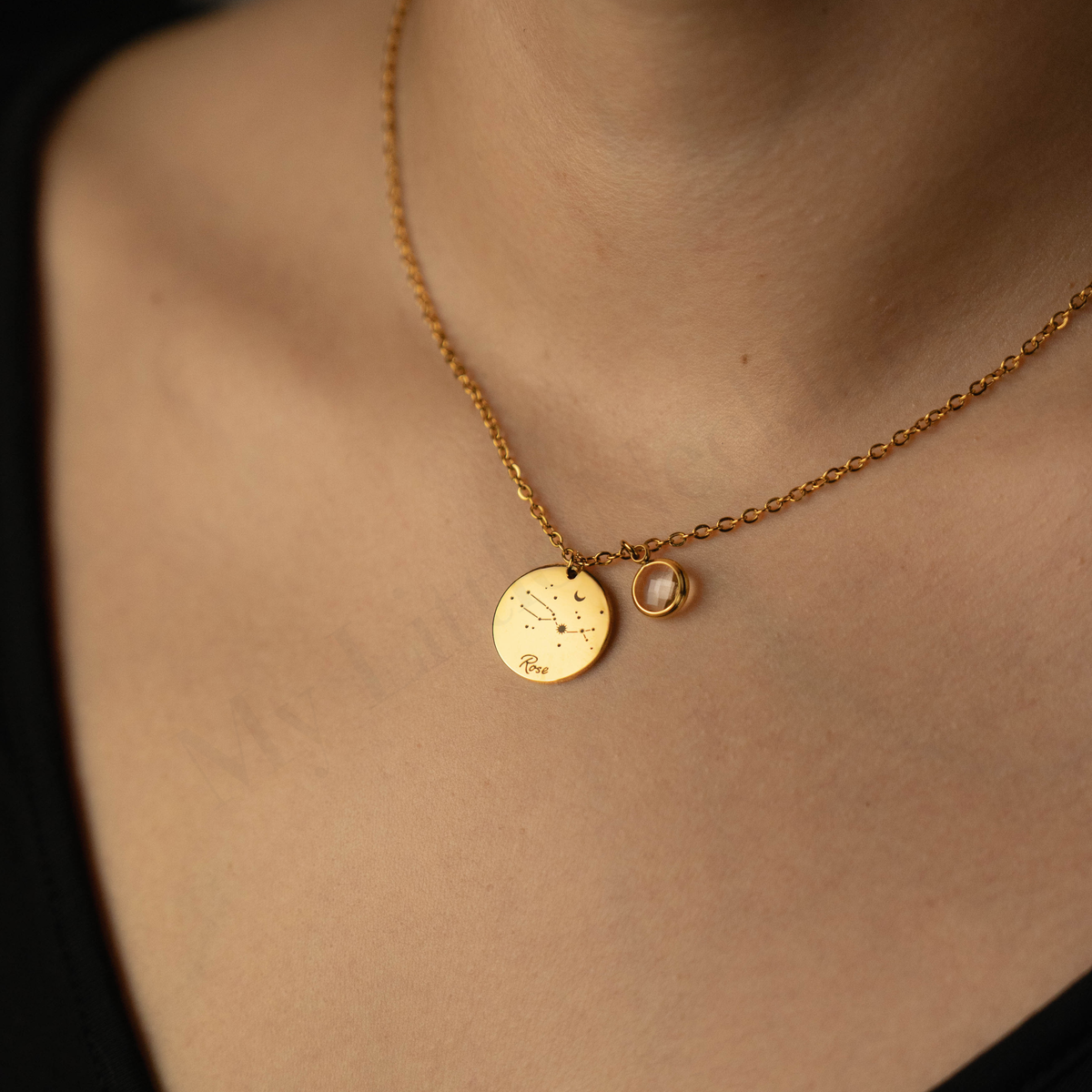 Collier Constellation Signe Astrologique Personnalisé