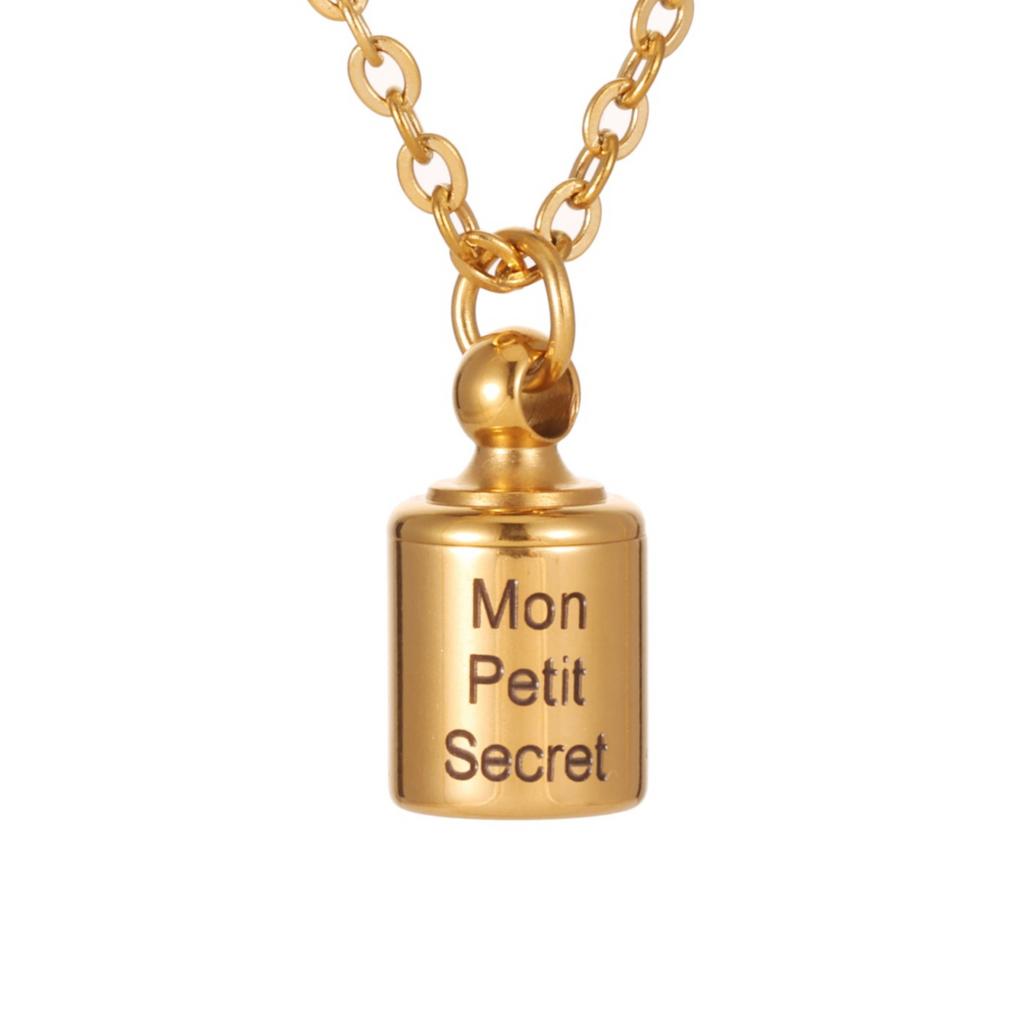 Collier Pendentif Poids Personnalisable avec Message Caché