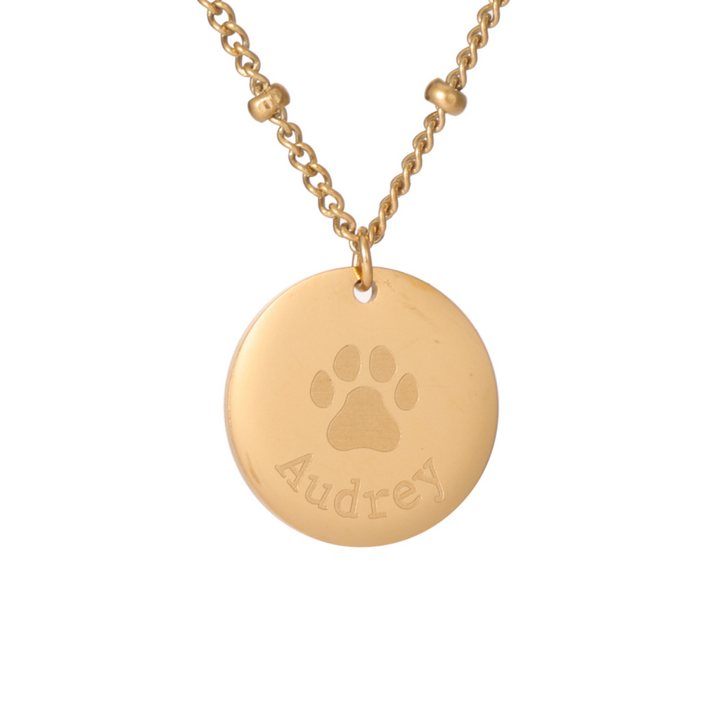 Collier Personnalisé avec Empreinte de Patte