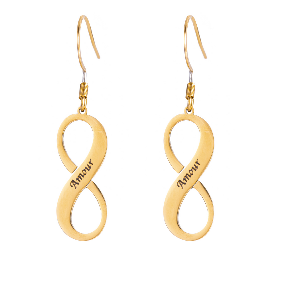 Boucles d'oreilles Pendantes Infini