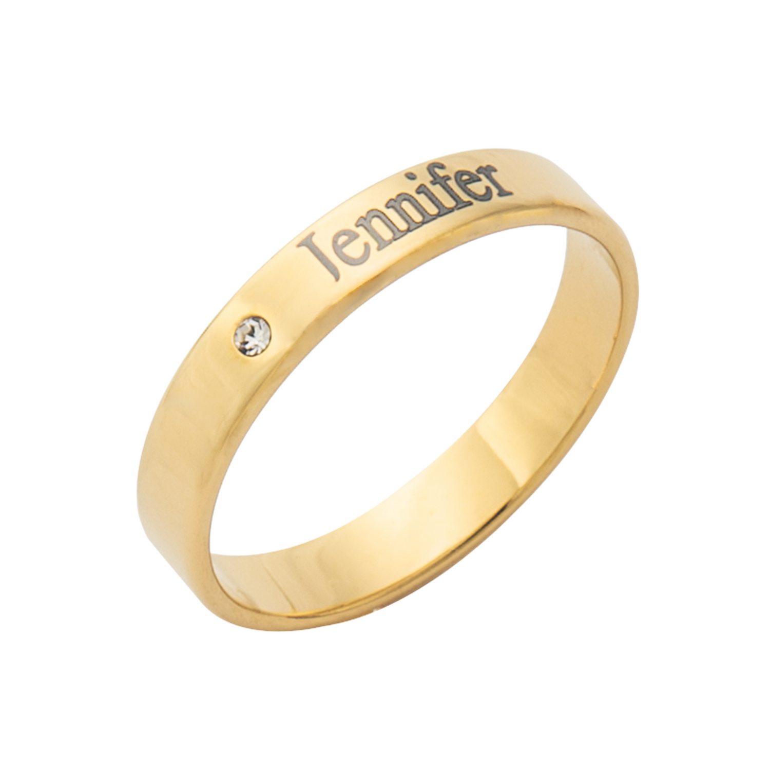 Bague Prénom avec Diamant de Naissance