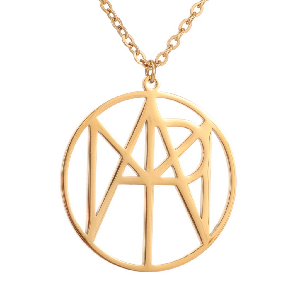 Collier Médaillon Monogramme Personnalisé