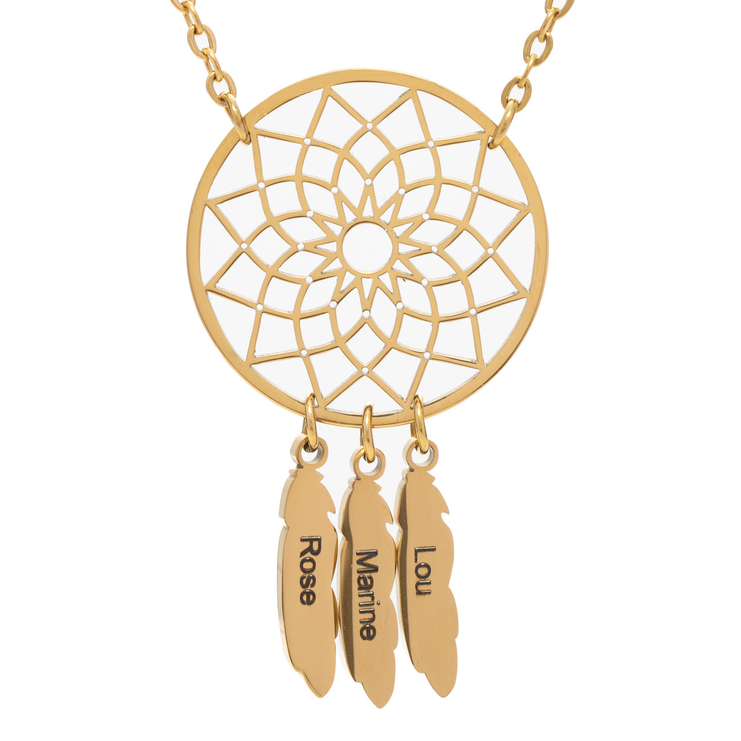 Collier Prénom Attrape-rêve Dreamcatcher