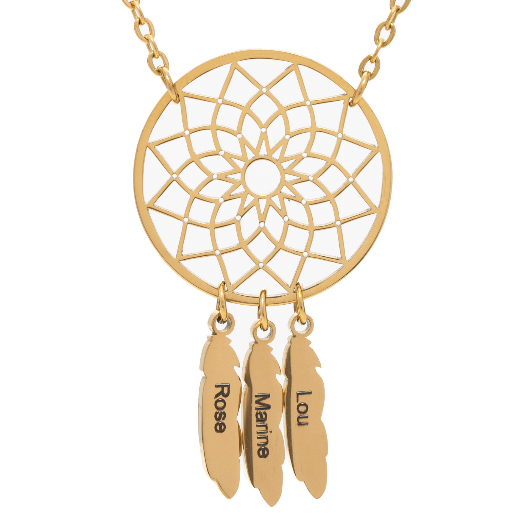 Collier Prénom Attrape-rêve Dreamcatcher