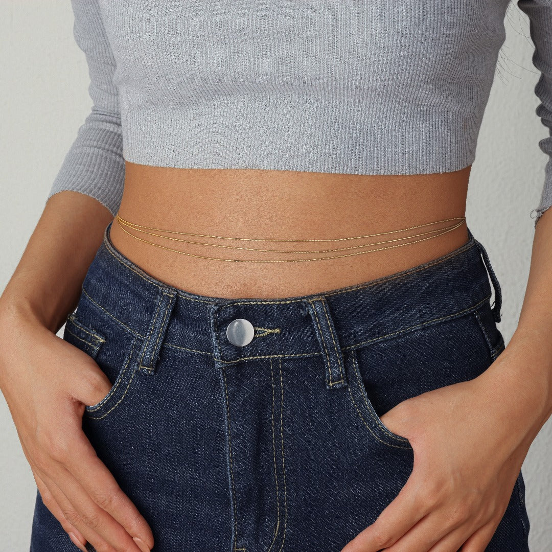 Chaîne de Ventre Trois Rangs Féminine – Cascade