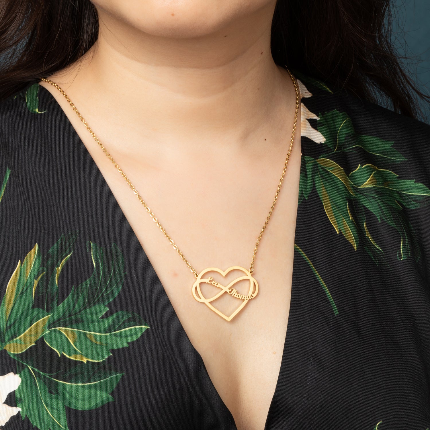 Collier Coeur & Infini Personnalisé