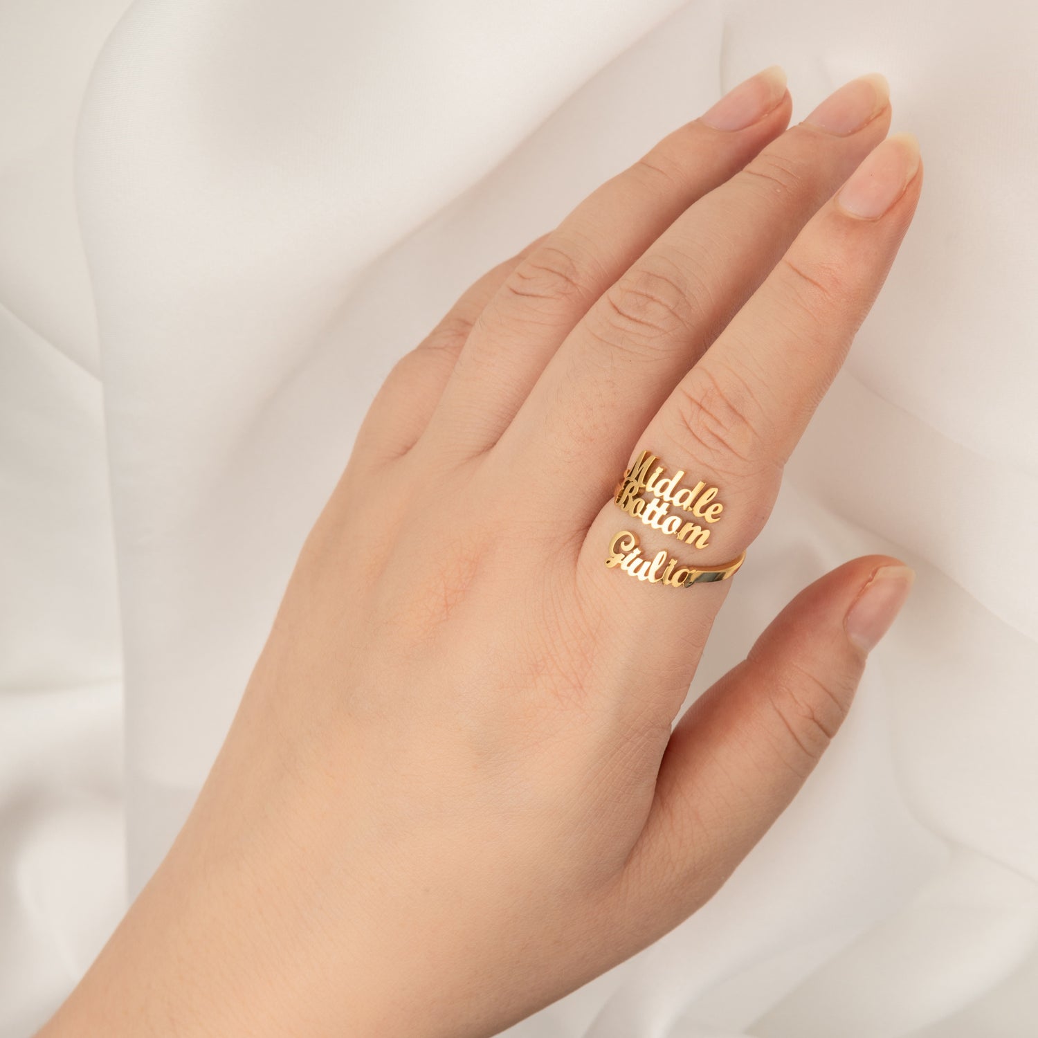 Bague Personnalisée 3 Prénoms