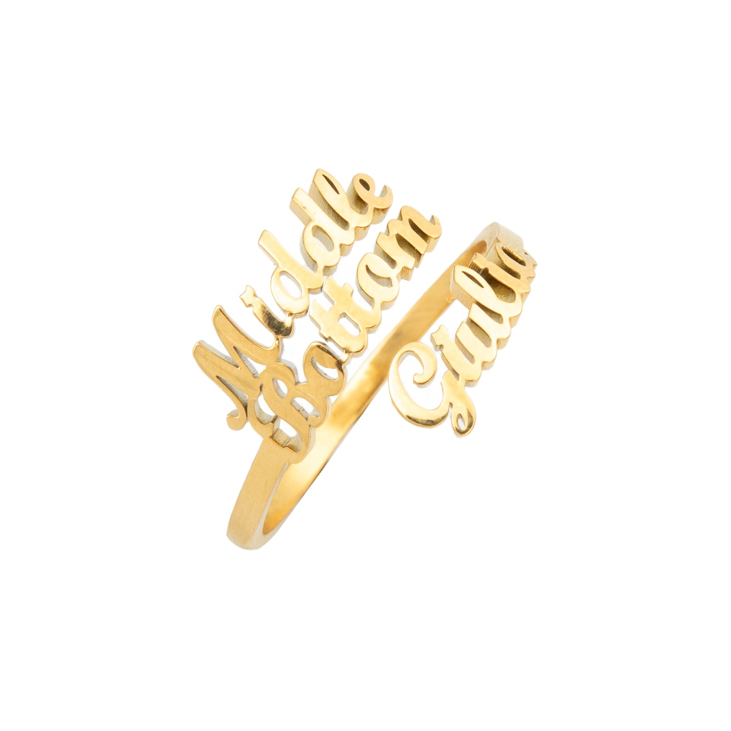 Bague Personnalisée 3 Prénoms