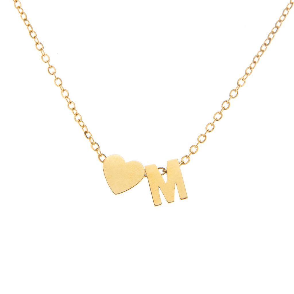 Collier Coeur Initiale Personnalisée