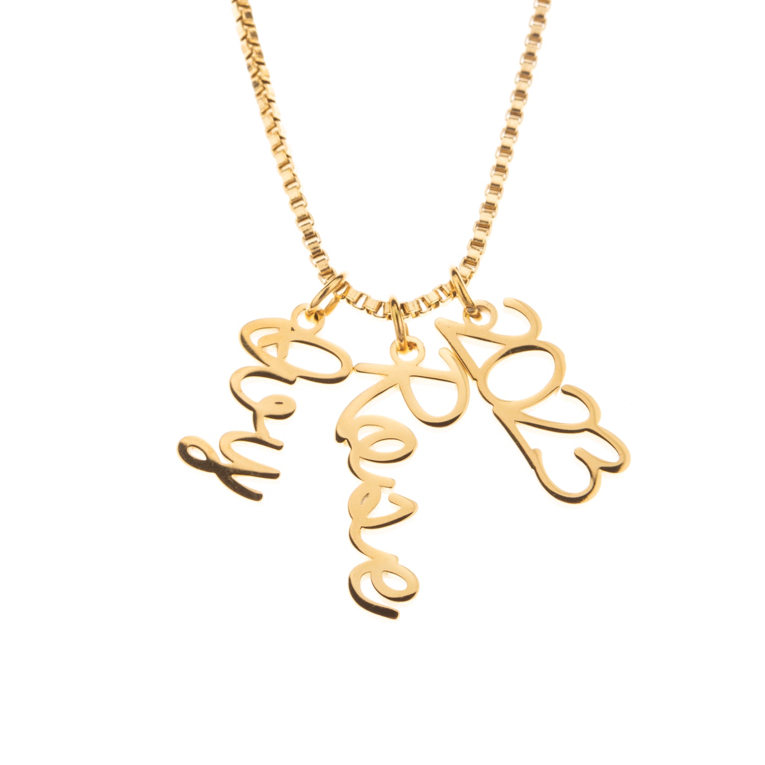 Collier Prénom Cursif Vertical