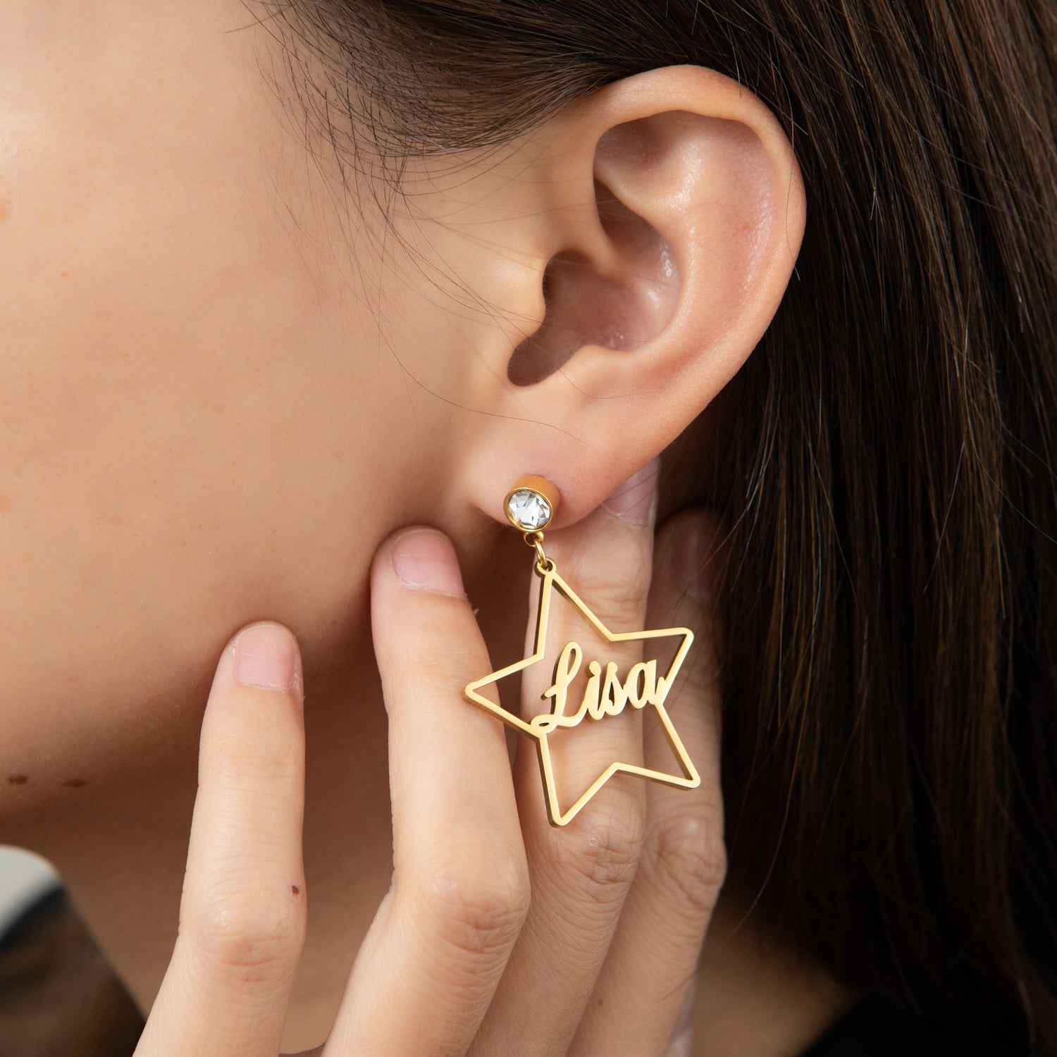 Boucles d'oreilles Étoiles Personnalisées