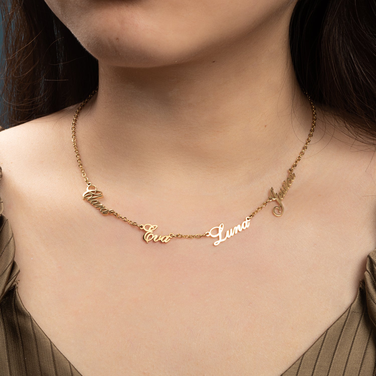 Collier Personnalisé Plusieurs Prénoms
