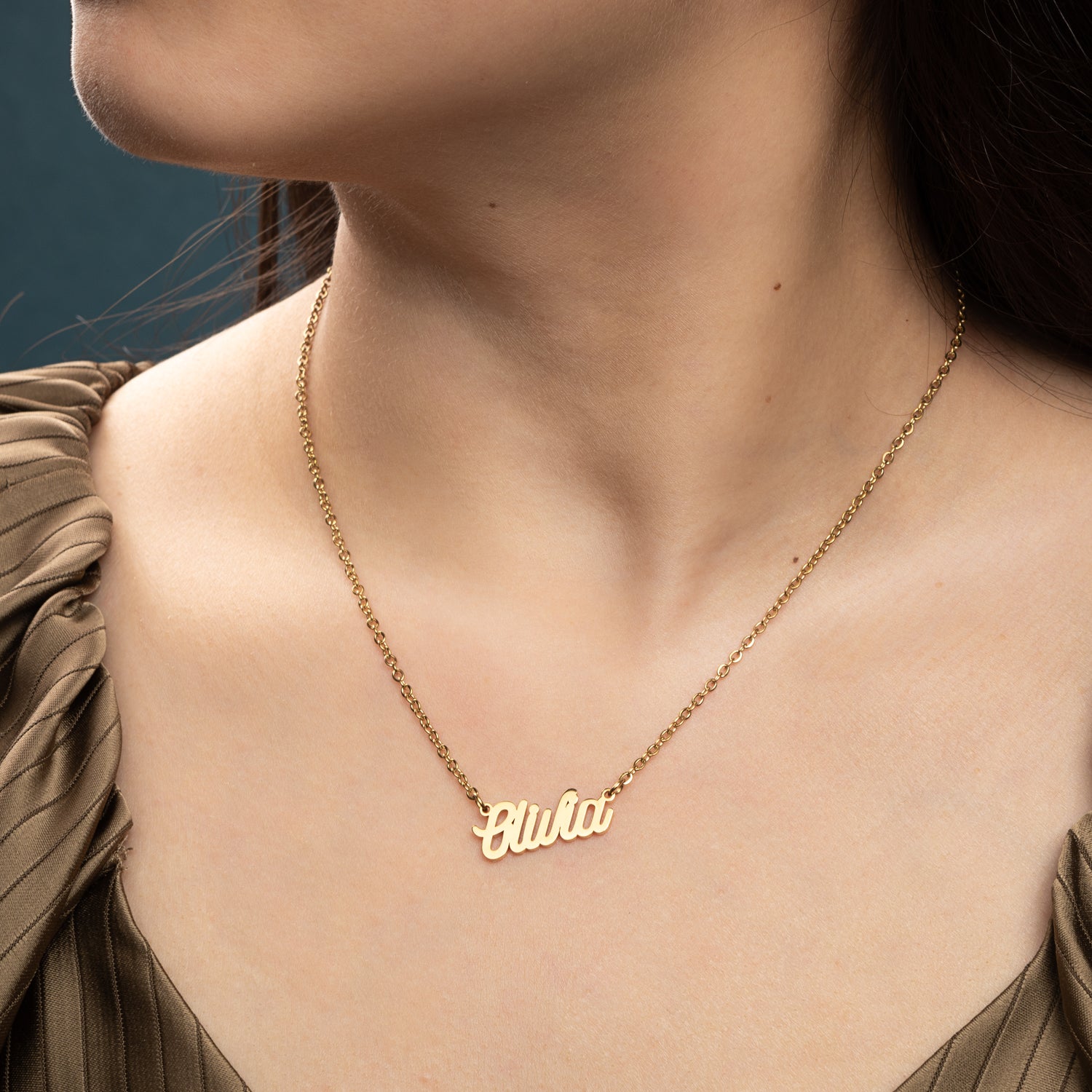 Collier Personnalisé Prénom Chaîne Fine