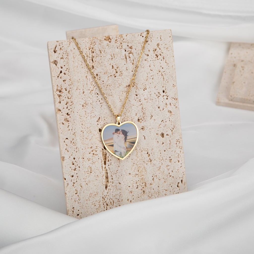 Pendentif Coeur & Photo Personnalisable
