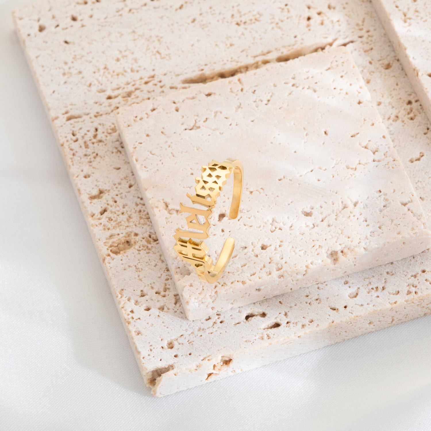 Bague Prénom Personnalisée Gothique