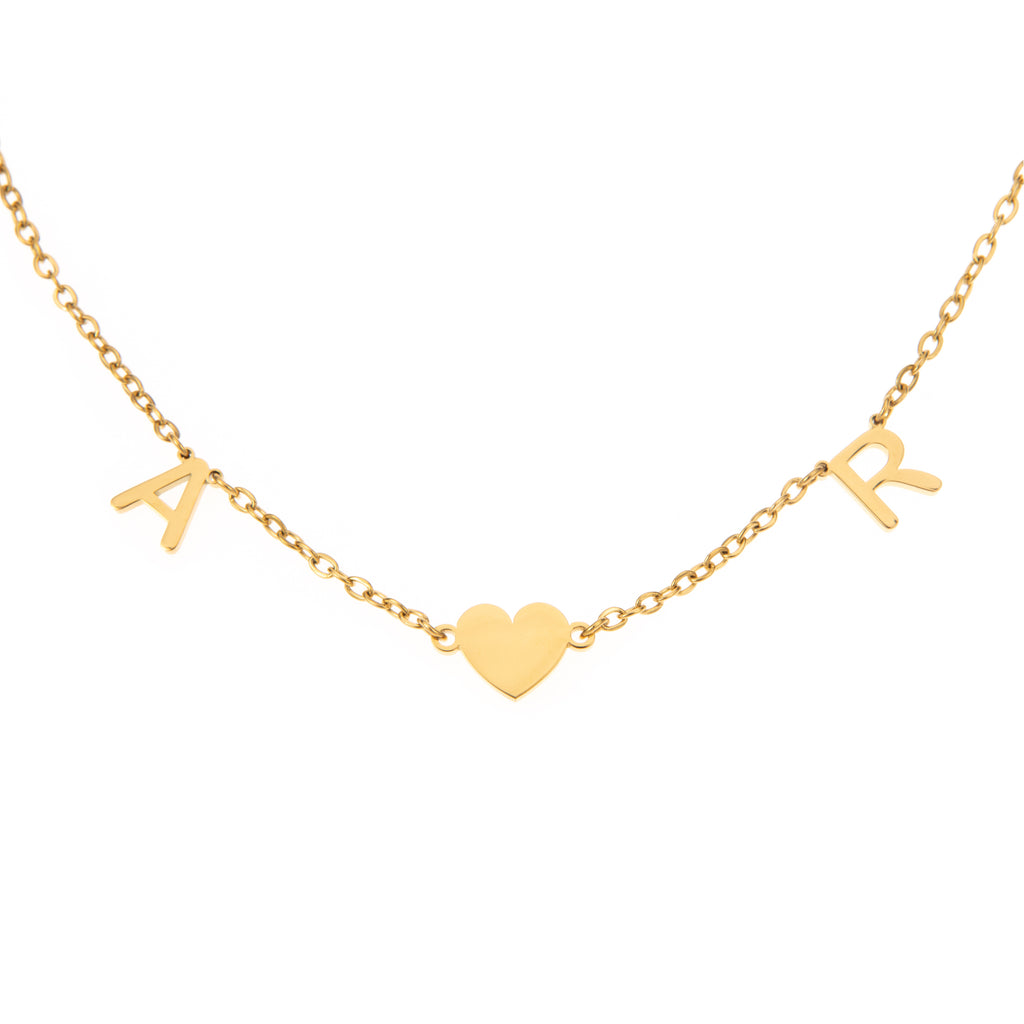 Collier Initiales Amour