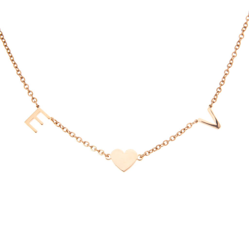 Collier Initiales Amour