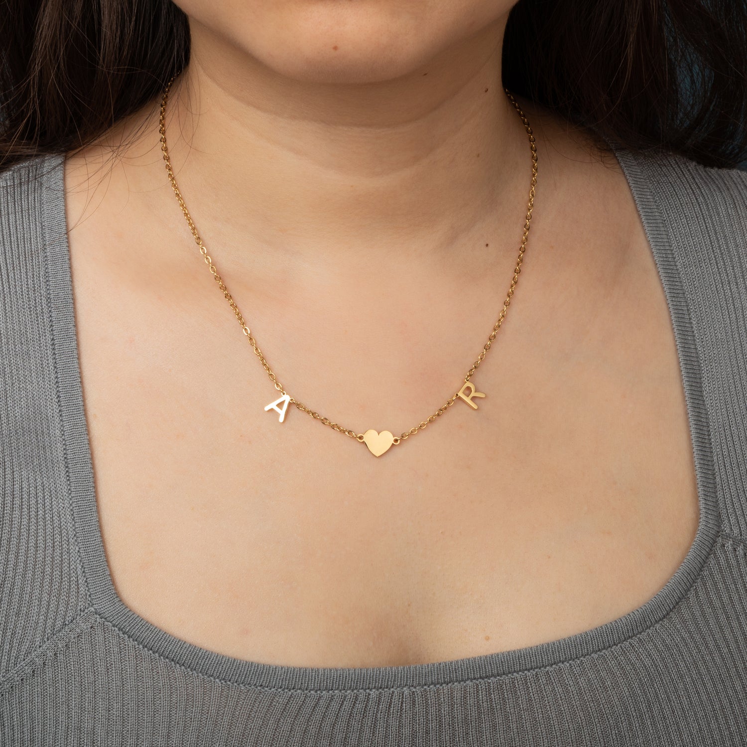 Collier Initiales Amour