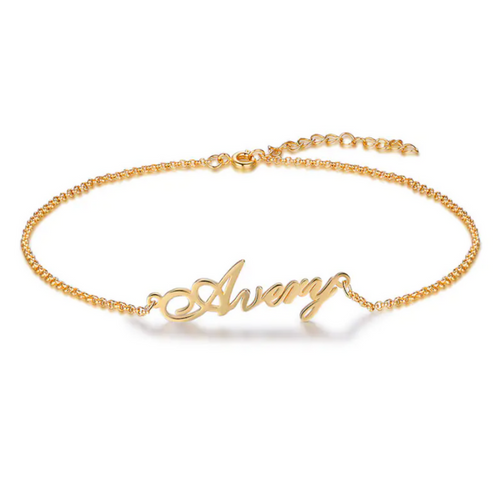 Bracelet de cheville personnalisé avec prénom