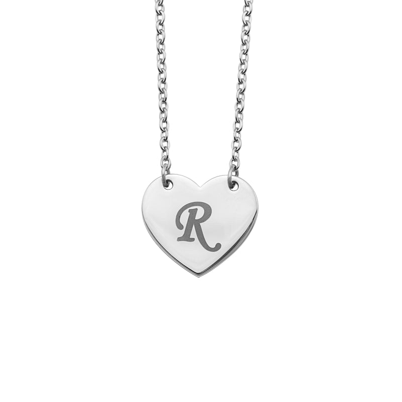 Pendentif Coeur Personnalisé Initiale