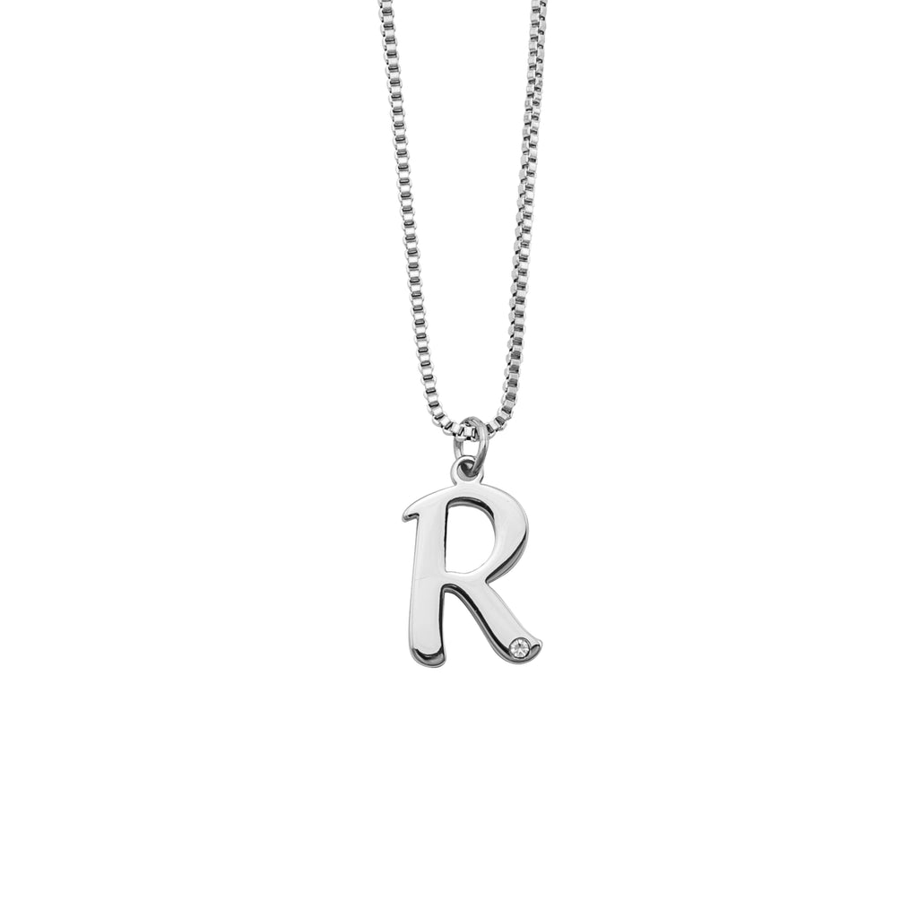 Collier Initiale Personnalisable avec Diamant