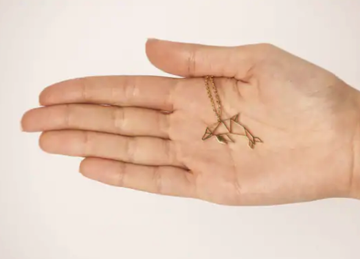 Collier Origami Dauphin