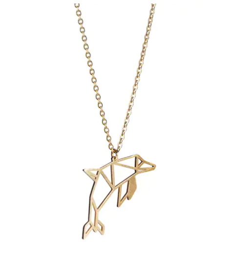 Collier Origami Dauphin