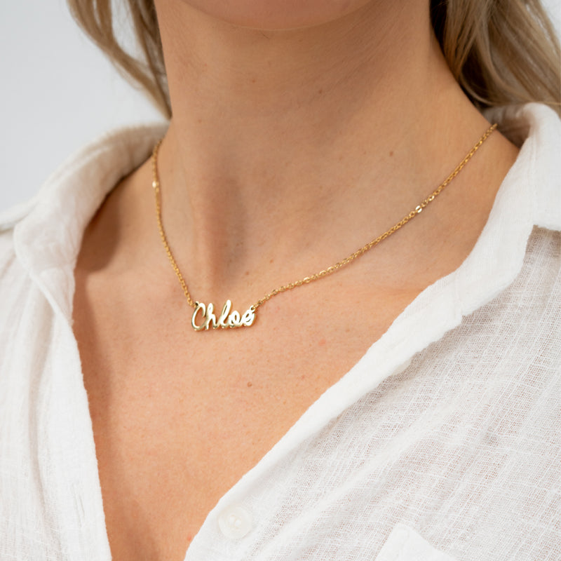 Collier Personnalisé Cursif